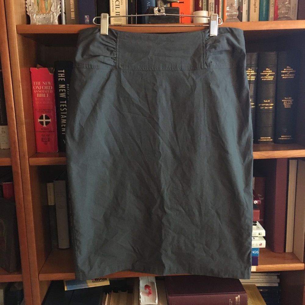 Kate Kasin | super stretchy grey pencil skirt xl